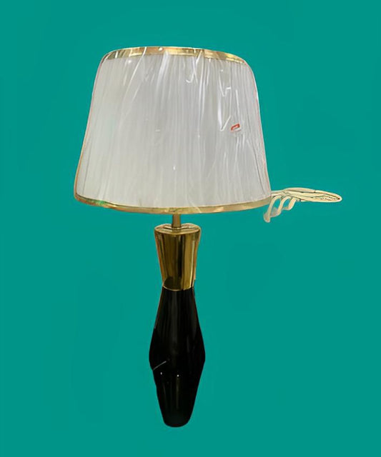 Gold trimmed table lamp