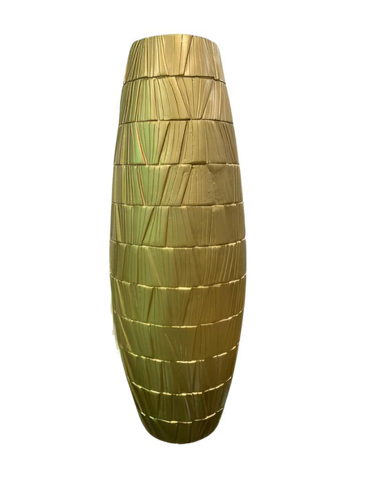 Metal floor vase