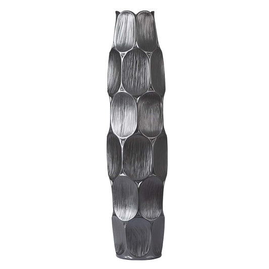 Pearl Grey Polyresin Art Vase