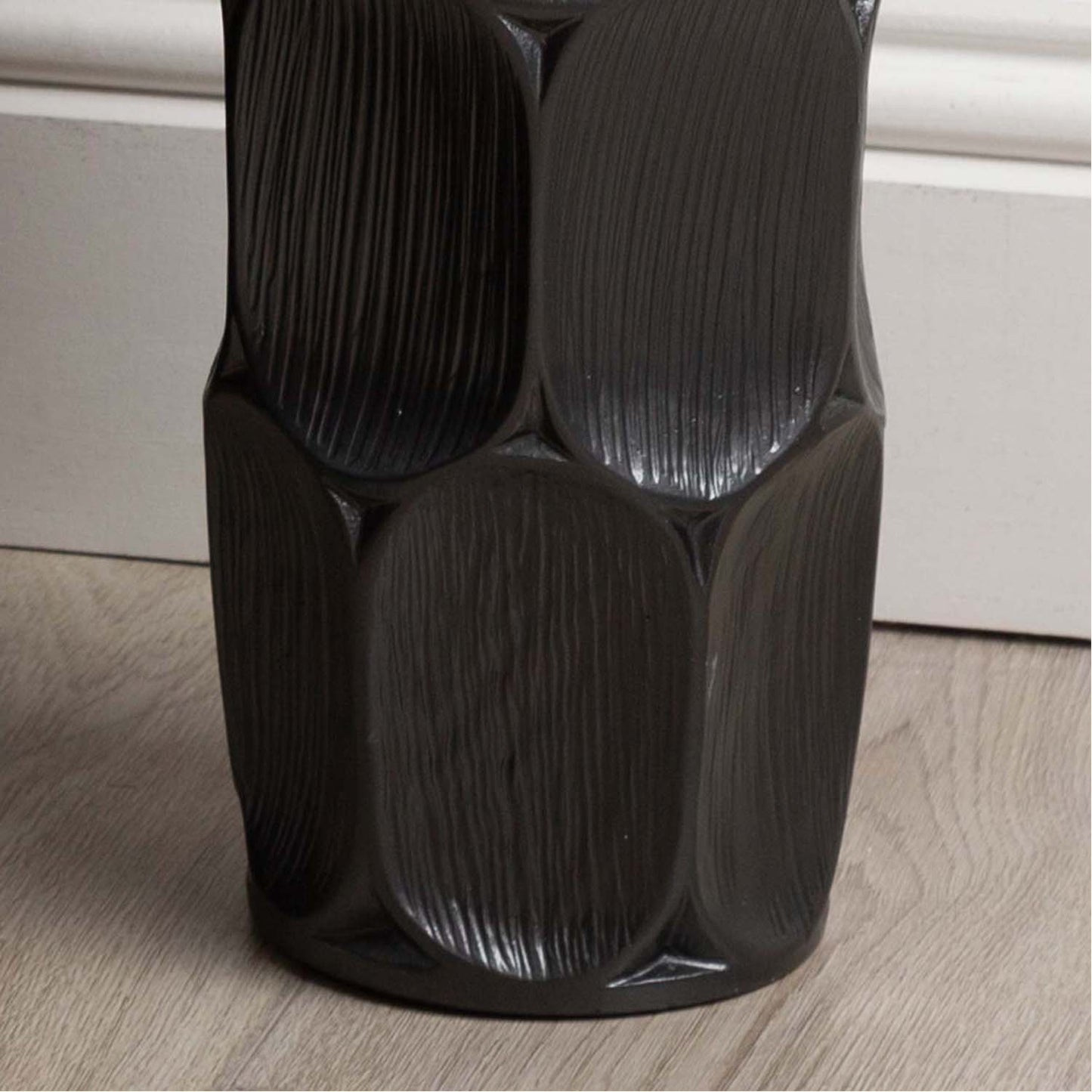 Pearl Grey Polyresin Art Vase